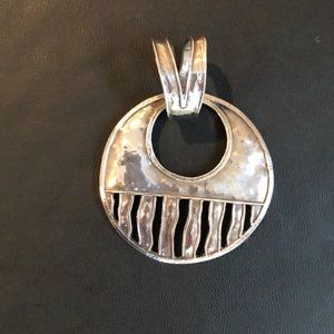 Retired Silpada Hammered Sterling Silver Pendant